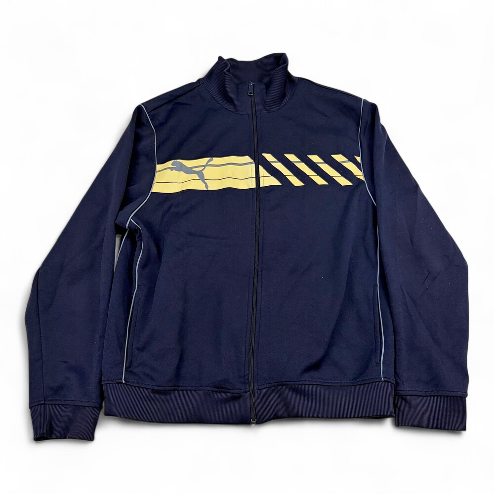PUMA Men's Navy Zip Track Jacket Size M Lightweight